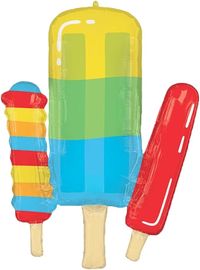 Amazon.com: Colorful Popsicle 34" Foil Summer Party Balloon by Anagram : Home & Kitchen