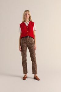 Coffee leopard Austin jeans - Balzac Paris