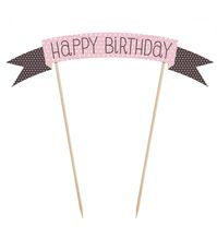 Cake Topper Sweets - Happy Birthday PartyDeco