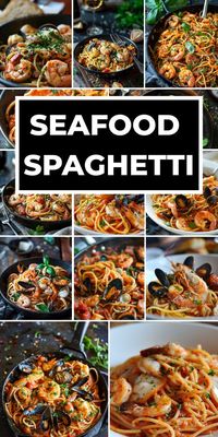 Indulge in a delightful culinary experience with this mouthwatering Seafood Spaghetti recipe. 🍝✨ This dish perfectly combines the rich flavors of seafood with the satisfying twirl of spaghetti noodles, creating a symphony of taste in every bite. Whether you're a seafood lover or simply looking to impress your guests, this recipe is sure to be a hit. Get ready to elevate your next mealtime with this delectable Seafood Spaghetti!