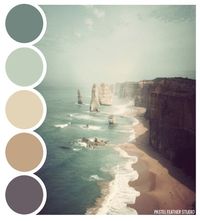 Pastel Feather Studio: BEACH PALETTE - color palette ►more find here: pastefeatherstudio.blogspot.com