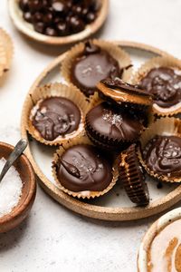 Healthy Dark Chocolate Almond Butter Cups - All the Healthy Things