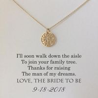 Mother of The Groom Necklace Mother of the Groom Gifts #weddings