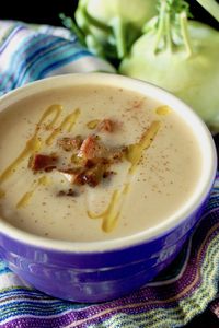 Coconut Lemon Kohlrabi Soup is unique, creamy, super delicious and packed with bright fresh flavors. It's a perfect bowl of comfort!