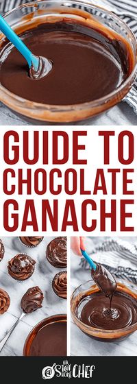 The Ultimate Guide to Chocolate Ganache is for both the beginner and experienced home chefs. Requiring only 2 ingredients, you will learn how to make a standard ganache for drizzling, firm ganache, whipped ganache, milk chocolate ganache, and white chocolate ganache. It's a snap!