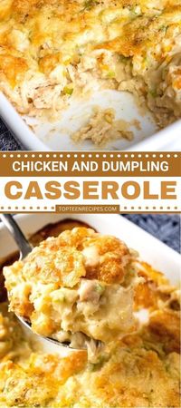 You know those days when you feel like you need a hug? Bake this chicken and dumpling casserole. It feels like a warm hug.