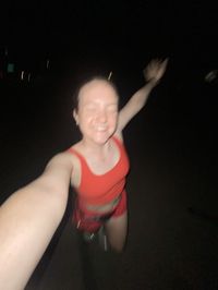 a 5k in the dark :) || track || running || aesthetic || long distance running