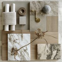 Organic modern interior design mood board - J. Reiko Design + Co 