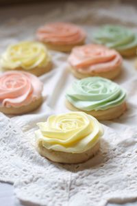 Pastel "Rose" Sugar Cookies