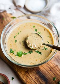 This creamy Dijon mustard sauce is a delicious and easy way to add tangy and savory flavor to your next main course. Made with two kinds of mustard and rich heavy cream, it is a foolproof recipe that is lick off the spoon delicious.