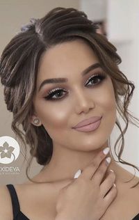 Pin by Zaira Munguia on Makeup | Bridesmaid hair makeup, Glam bride makeup, Hair makeup