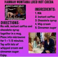 Hannah Montana Loco Hot Cocoa Recipe