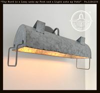 Complete your farmhouse bathroom vanity with chic, rustic, galvanized lighting. An original farmhouse vanity light is the right choice.