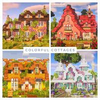 With this bundle you get 4 colorful cottages for which I used Mizuno's 16 Craft texture pack and multiple CIT packs. The builds included are the Wisteria Brick Cottage, the Pink Heart Cottage, the Bee Cottage and the Ice Cream Cottage! They all have interiors.
#cottagecoreminecraft #cottagecore #cottage #minecraftcottage #minecraftaesthetic #aesthetic #aestheticminecraft #minecraft #mizunos16craft #patreon #fairy #fairycore #support