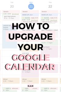 HOW TO CREATE AN AESTHETIC AND PRACTICAL GOOGLE CALENDAR - hubtivity