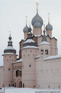 Walls and Gate Church of the Resurrection, Kremlin, Rostov Veliky, Russia