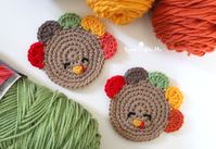 Crochet Turkey Coaster - Repeat Crafter Me