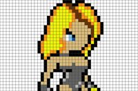 Black Canary Pixel Art