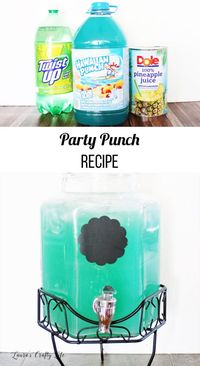 Party Punch. Make this delicious recipe for party punch. With only three simple ingredients, it will disappear right before your eyes, it is so good!