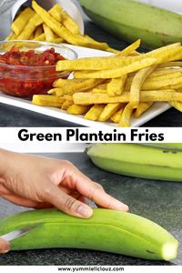 How to make green plantain fries. This green plantain fries recipe is crispy and delicious!