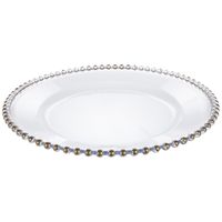 Transparent Plate Charger With Beaded Trim | Hobby Lobby | 2001816