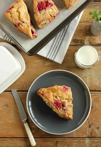 Raspberry and Peach Scones – Butter Baking