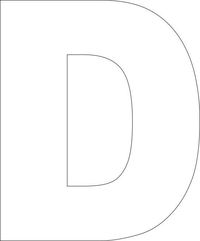 Free Printable D Template