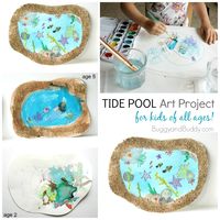 Tide Pool Art for Kids - Buggy and Buddy