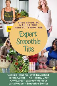 How to make smoothie tips from Australian Georgia Harding (Well Nourished), Teresa Cutter (The Healthy Chef), Lana Hooper (Smoothie Bombs), Amy Darcy (Eat Pray Love) and Jeanie McClymont (Good Mix). Which blender do they use? What do they add to their smoothies? Their favourite smoothie recipes? A collection of great tips to make your smoothies the best! #smoothies #smoothierecipes