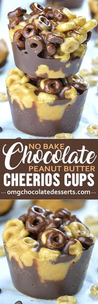 Chocolate Peanut Butter Cheerios Cups | Easy Peanut Butter Cup Recipe