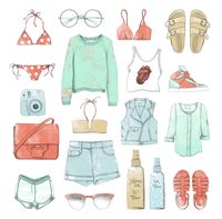 SUMMER ESSENTIALS #fashion #illustration @octomagazine