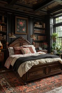 Dark Academia Bedroom Ideas for a Timeless Aesthetic - Puqqu