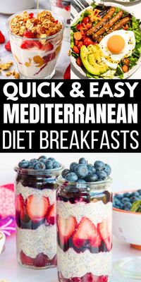 Embrace the Mediterranean diet with these easy and delightful breakfast ideas. Whether you prefer a quick smoothie, a flavorful toast, or a hearty casserole, these recipes bring the fresh and vibrant flavors of the Mediterranean to your morning routine.