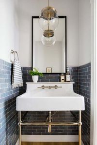 Lighting: Pendants.   5 Top Bathroom Design Trends for 2018  #purewow #home #bathroom #renovation #decor