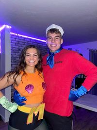 couple costume | costume ideas | halloween | mermaid man costume | barncle boy costume | mermaid man and barncle boy | halloween costume