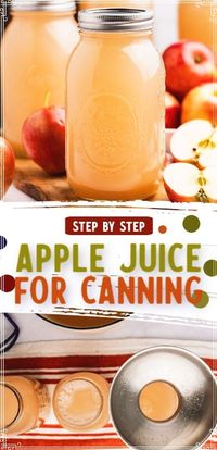 Turn your apple harvest into a tasty treat with this easy canned apple juice recipe. Enjoy the flavor of fall all year long with this beginner-friendly water bath canning method. #FallFlavors #CanningSeason #AppleJuice