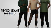 Source: Tumblr  | Toddler Clothes | Toddler Pants | Toddler Bottom | Toddler Skinny Jeans | BGC | Sims 4 | TS4 | Maxis Match | MM | CC | Pin by sueladysims