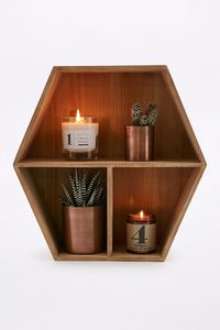 Wood Honeycomb Shelf