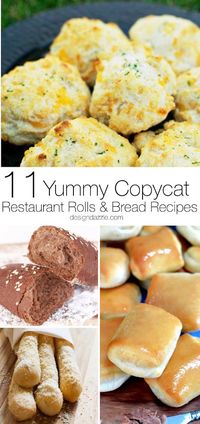 Here are 11 delicious copycat bread recipes from your favorite restaurants that you can make at home! | Design Dazzle