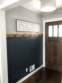 DIY Easy Entryway Makeover with Paint! • Mindfully Gray