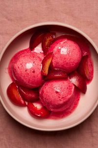 Cardamom Plum Sorbet - Beyond Sweet and Savory