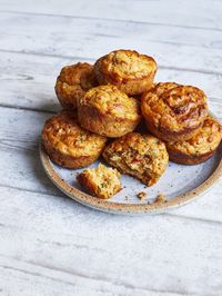 A delicious red pepper and coriander muffins recipe for a savoury snack redmagazine