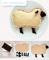 DIY lamb pillows