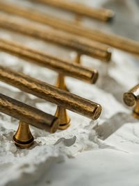 Hammered Antique Brass Cabinet Pulss, Furniture Knobs,kithcen Brass Handdles, T Bar Brass Handles - Etsy