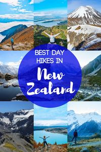 If you love hiking and being outdoors, the stunning mountains and valleys of New Zealand are perfect for you. In New Zealand there are lots of amazing trails that you can hike in one day. Discover the 14 best day hikes in New Zealand. #newzealand #hiking #outdoors #wanaka #queenstown #nature