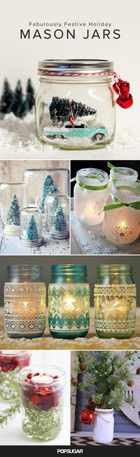 Mason jars have been popping out of canning cupboards and appearing in more unexpected places around the home for a while now. Whether you use them to create stylishly spooky decor for Halloween or get creative with decorative DIYs for the Winter holidays, it's clear they make an ideal canvas.