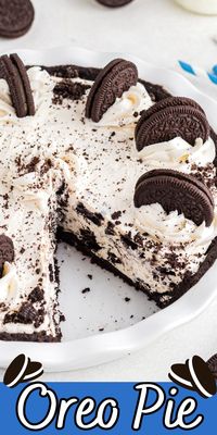 This smooth and creamy No-Bake Oreo Pie is made with a classic favorite cookie. It's easy to make and you just need a few ingredients.