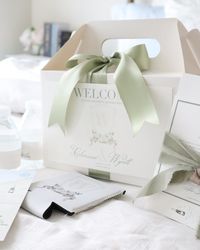 We have exchanged gift favors with welcome boxes enclosed with special treats that reveal a bit about the couple