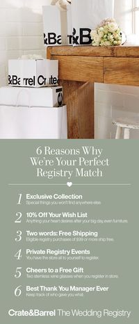 Our registry is packed with thousands of items that are made to last a lifetime of use. From classic white plates to cutting edge cutlery, we put it in one easy place to access. Plus, we offer these great benefits to help you create a registry you'll love for life.