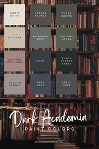 Get the Dark Academia Aesthetic with This Moody Color Palette (12 Fave Colors!) - Mod & Mood